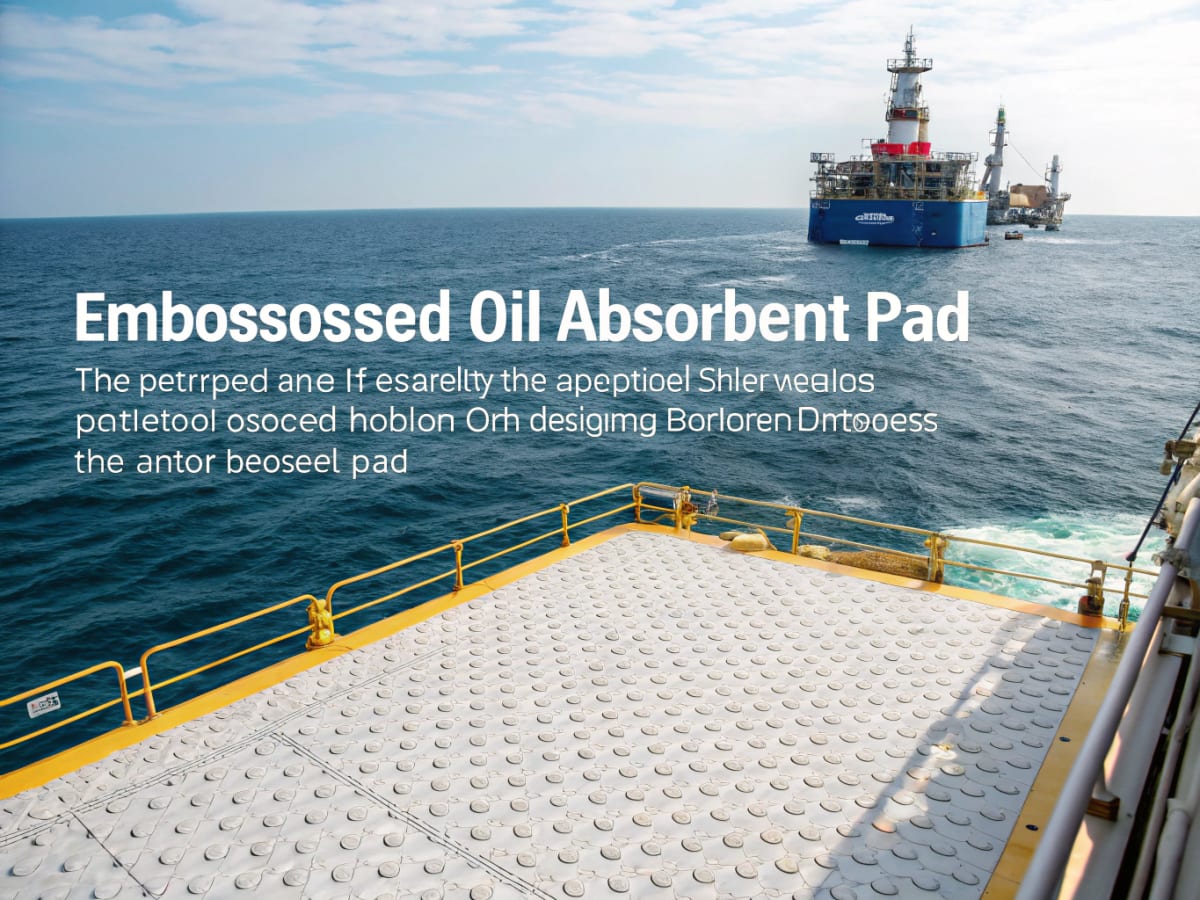 해양 오염 막는 엠보싱 오일패드 혁신