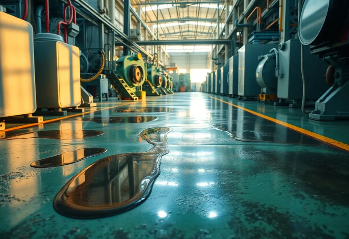 공장 바닥 기름 오염 맞춤 솔루션으로 해결