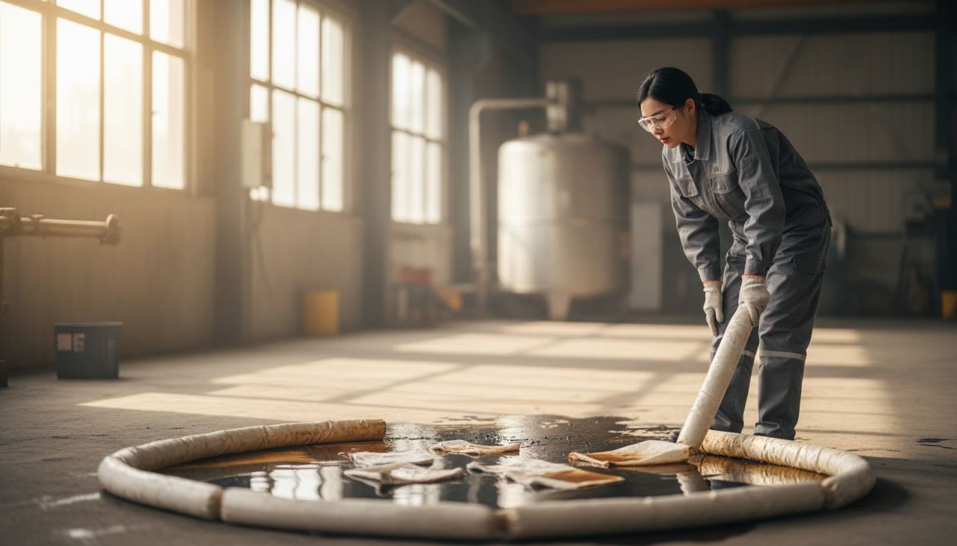 유흡착재 기름이 사라지는 원리는 뭘까요 흡수부터 사후 처리까지
